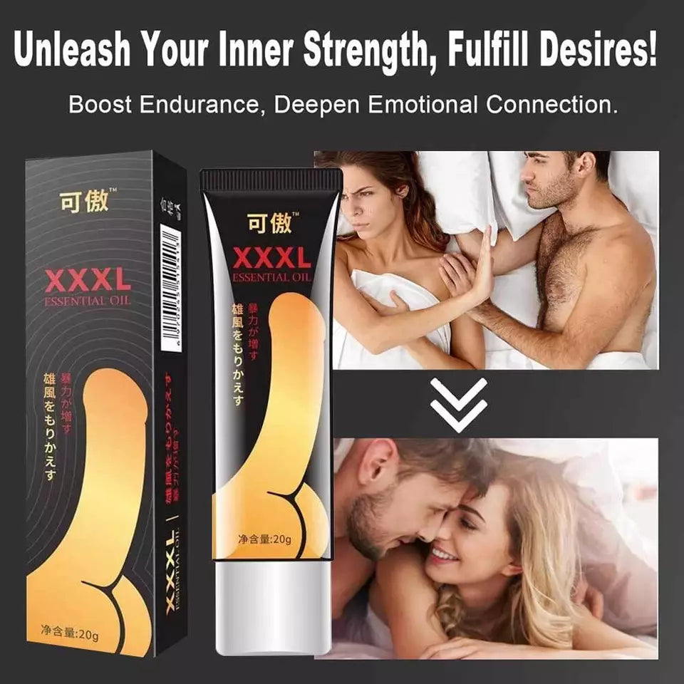 XXXL Enlarger Cream for Men Natural Grow Big Thicker Stronger Faster Enhancement